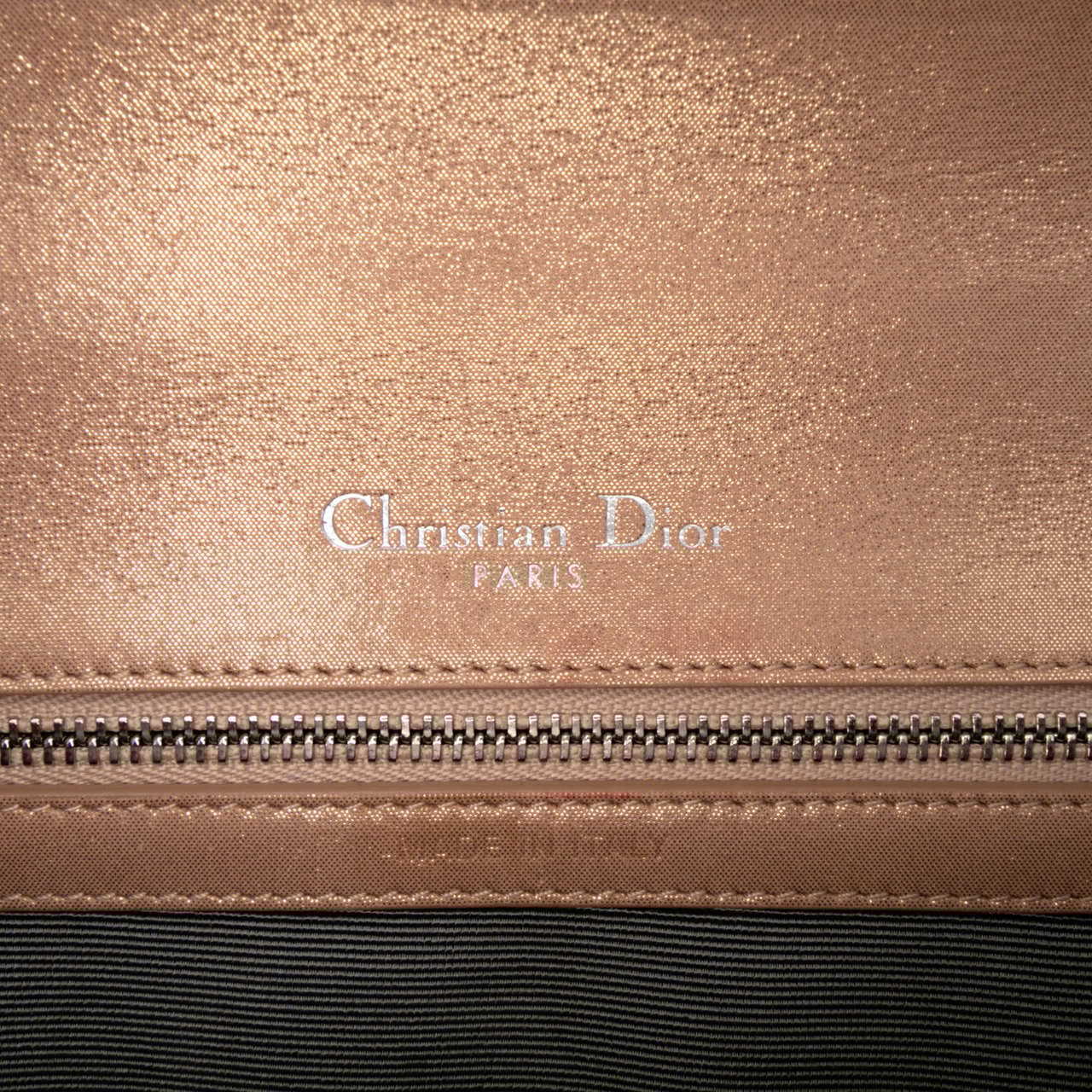 Dior Small Iridescent Lambskin Diorama Flap Goud