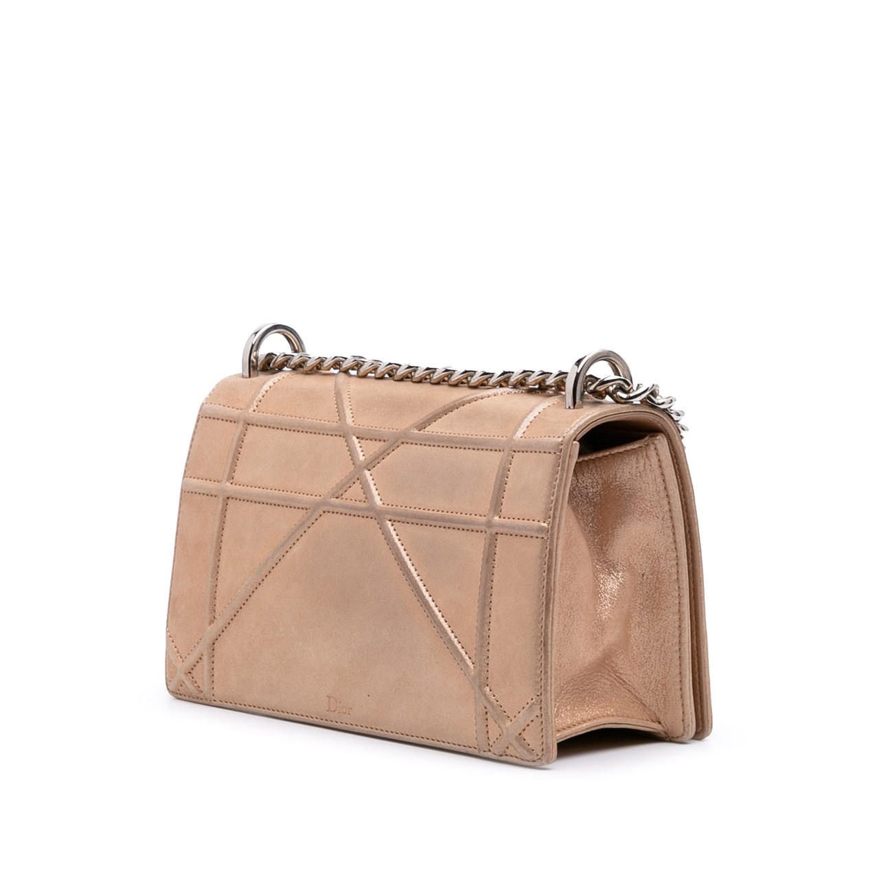 Dior Small Iridescent Lambskin Diorama Flap Goud