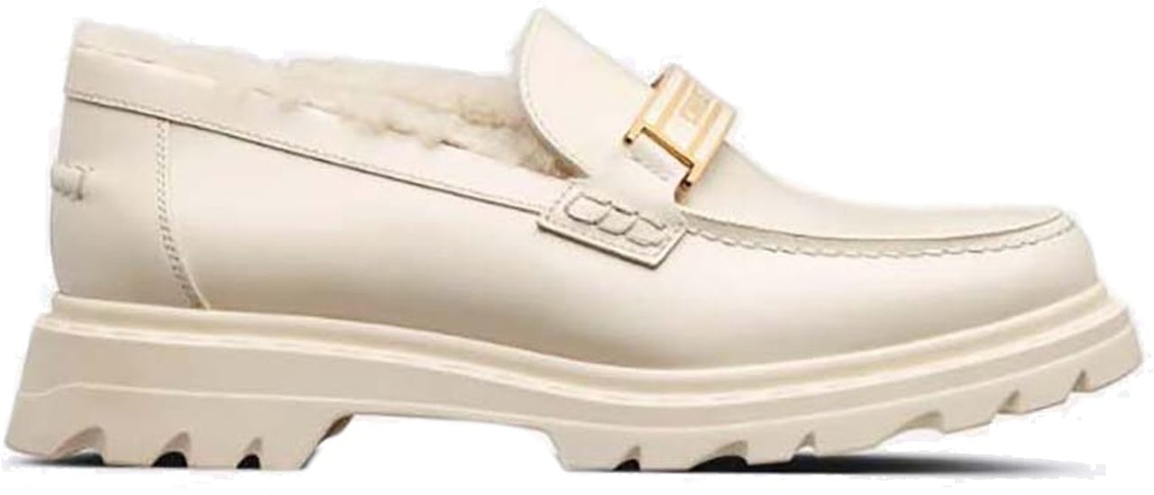 Dior Dior Leather Loafers Wit
