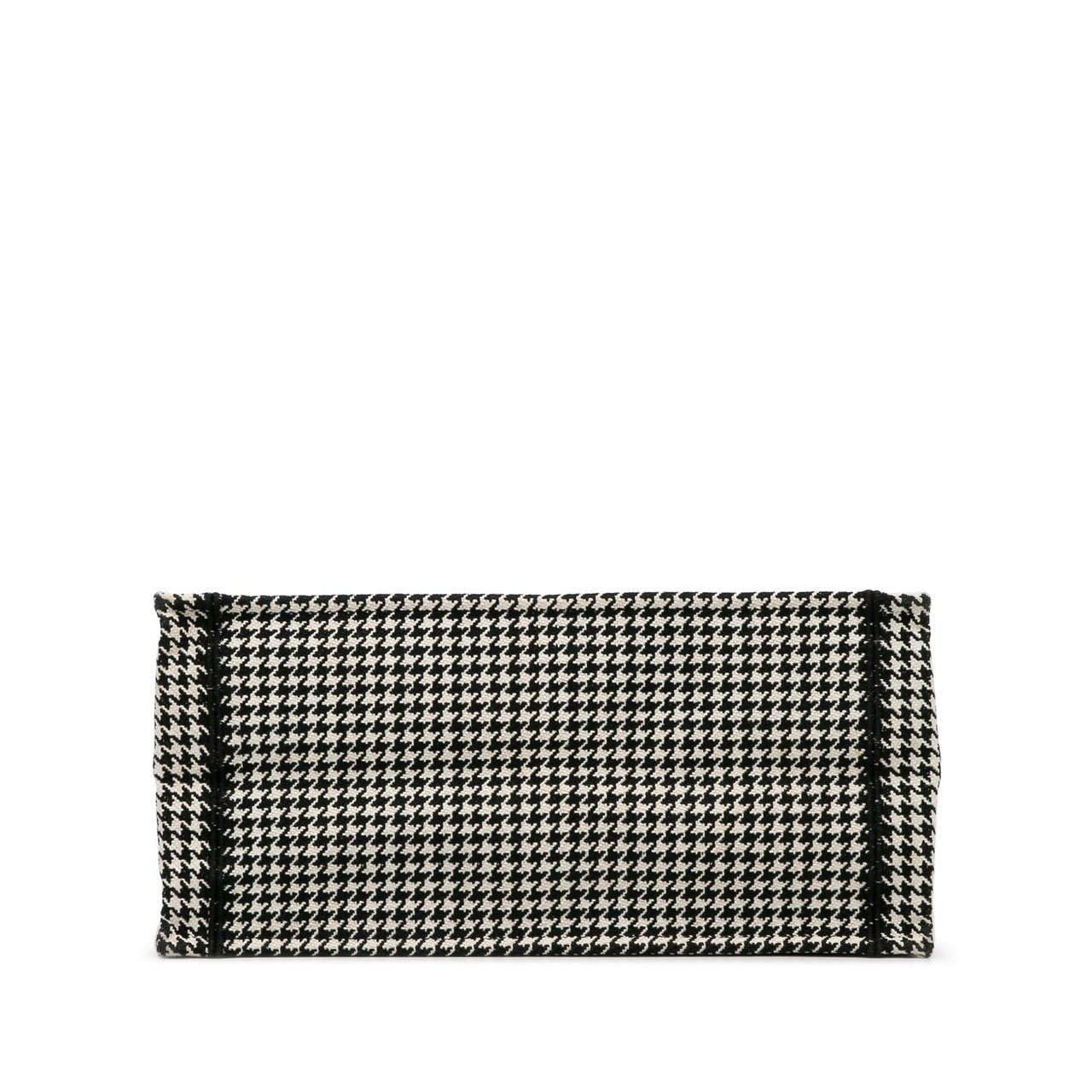 Dior Medium Houndstooth Book Tote Zwart
