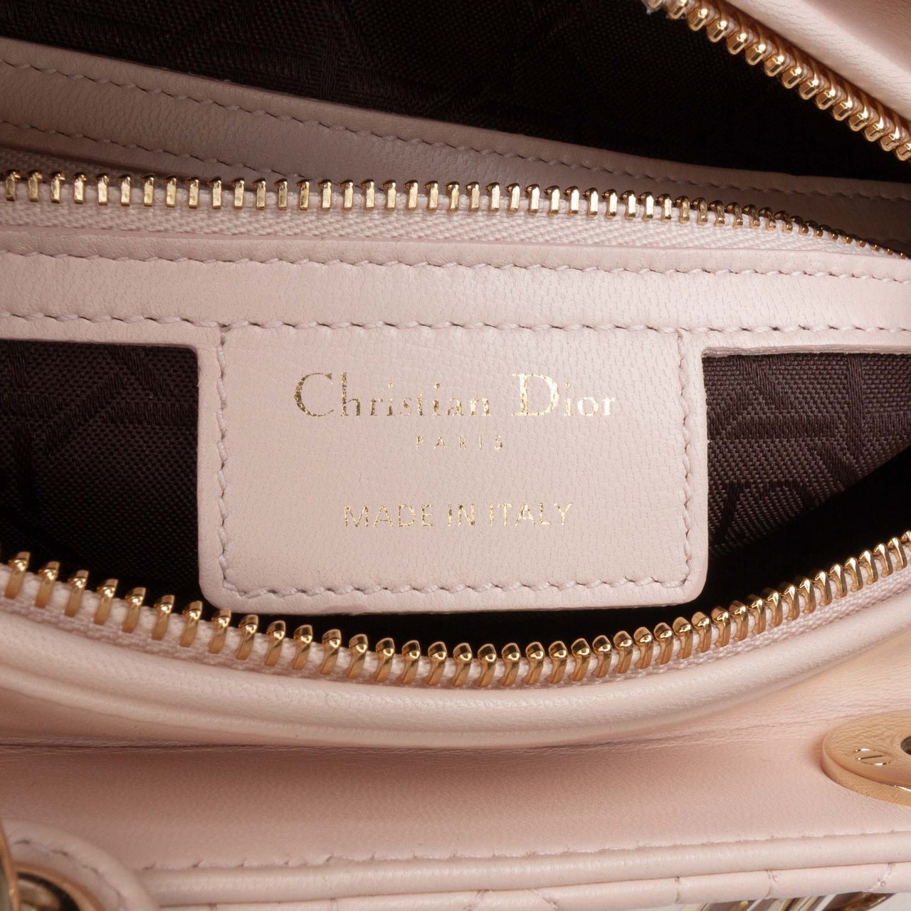 Dior Large Lambskin Cannage Lady Dior Roze
