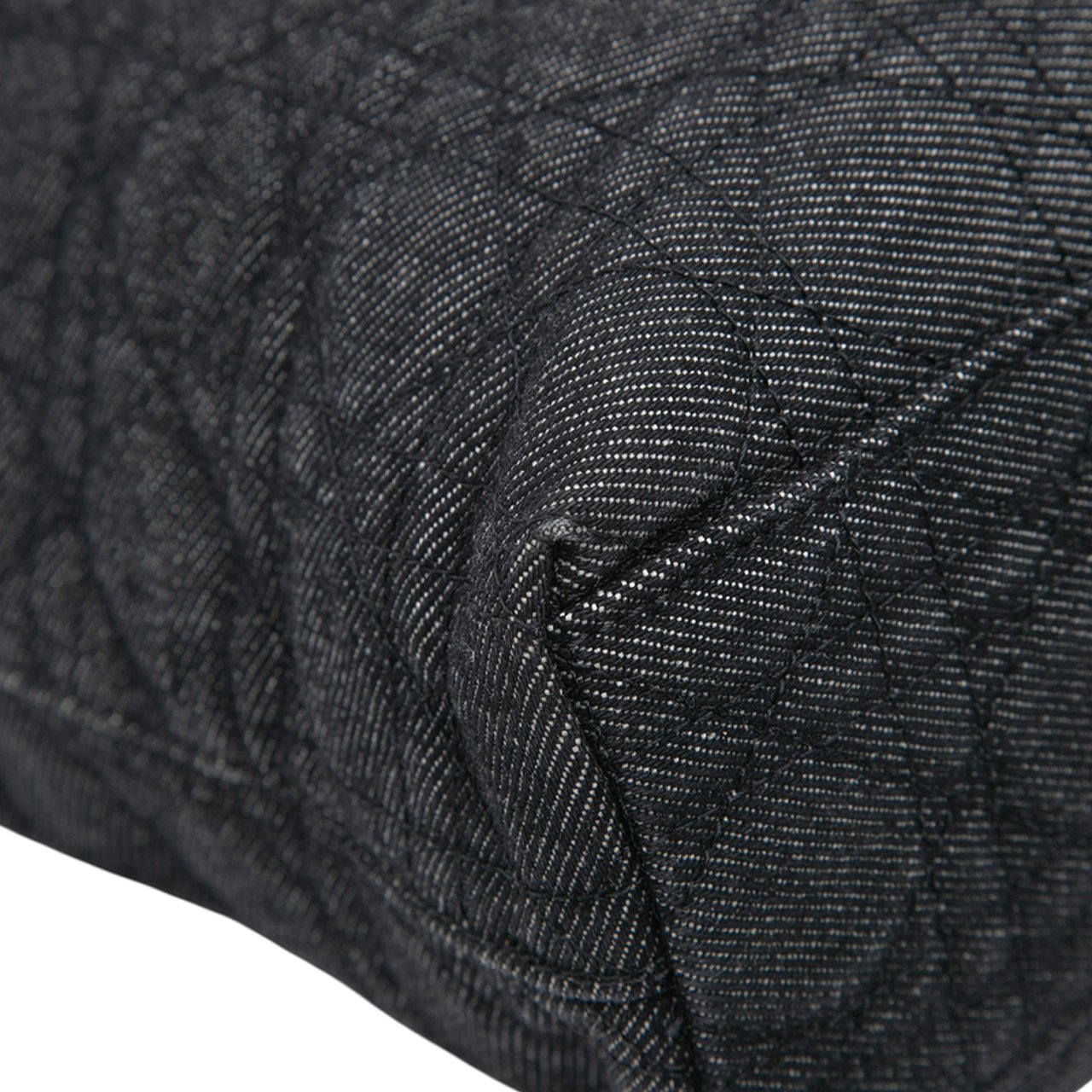 Dior Extra Large Denim Cannage Lady Dior Zwart