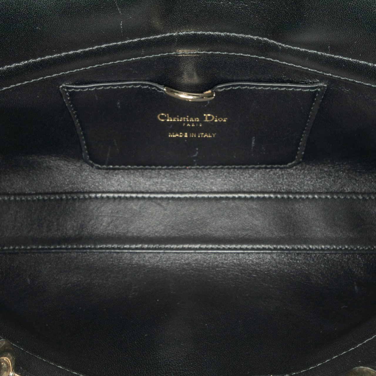 Dior Medium Beaded Ribbon Embroidered Floral Lady D Joy Blauw