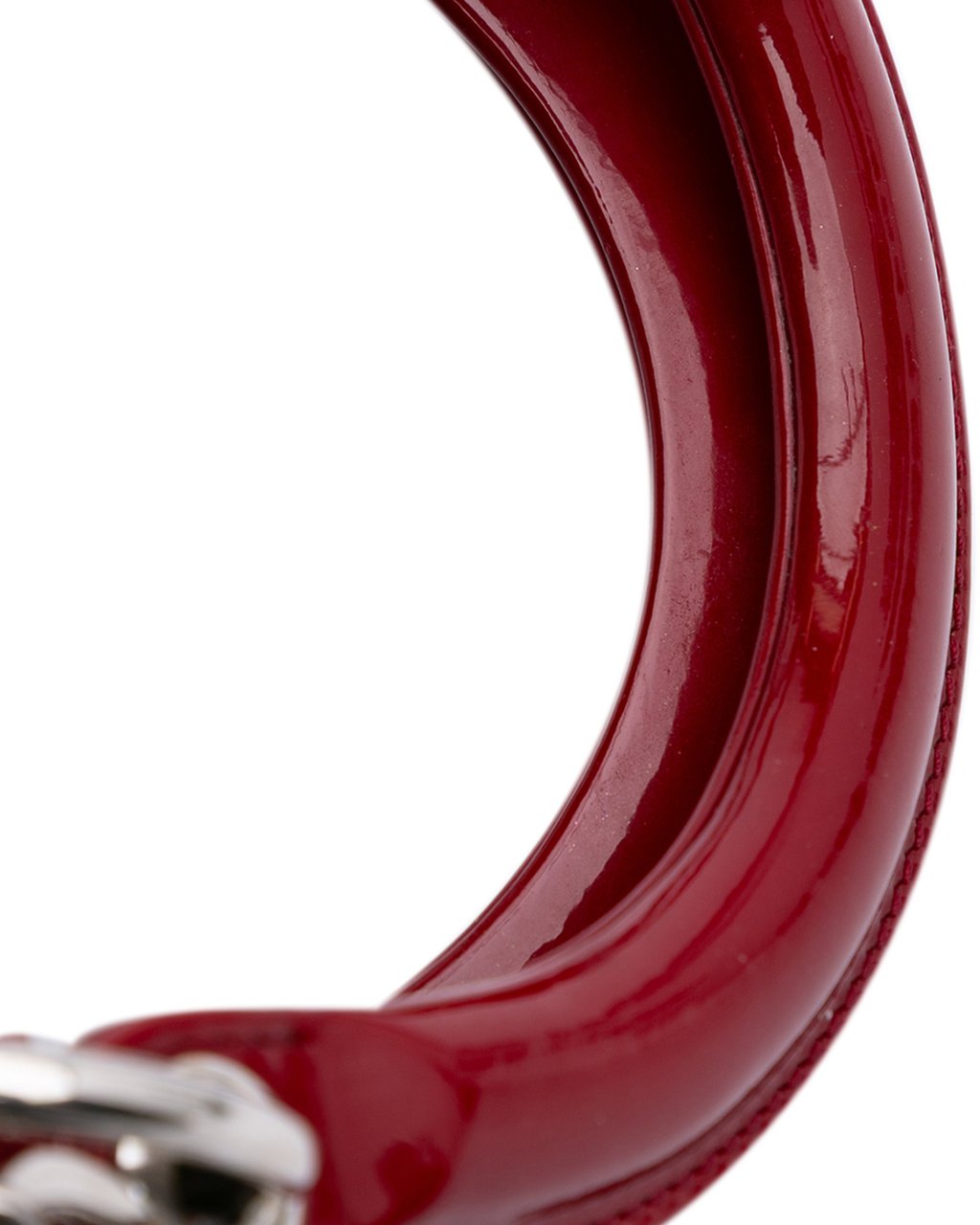Dior Medium Patent Cannage Lady Dior Rood