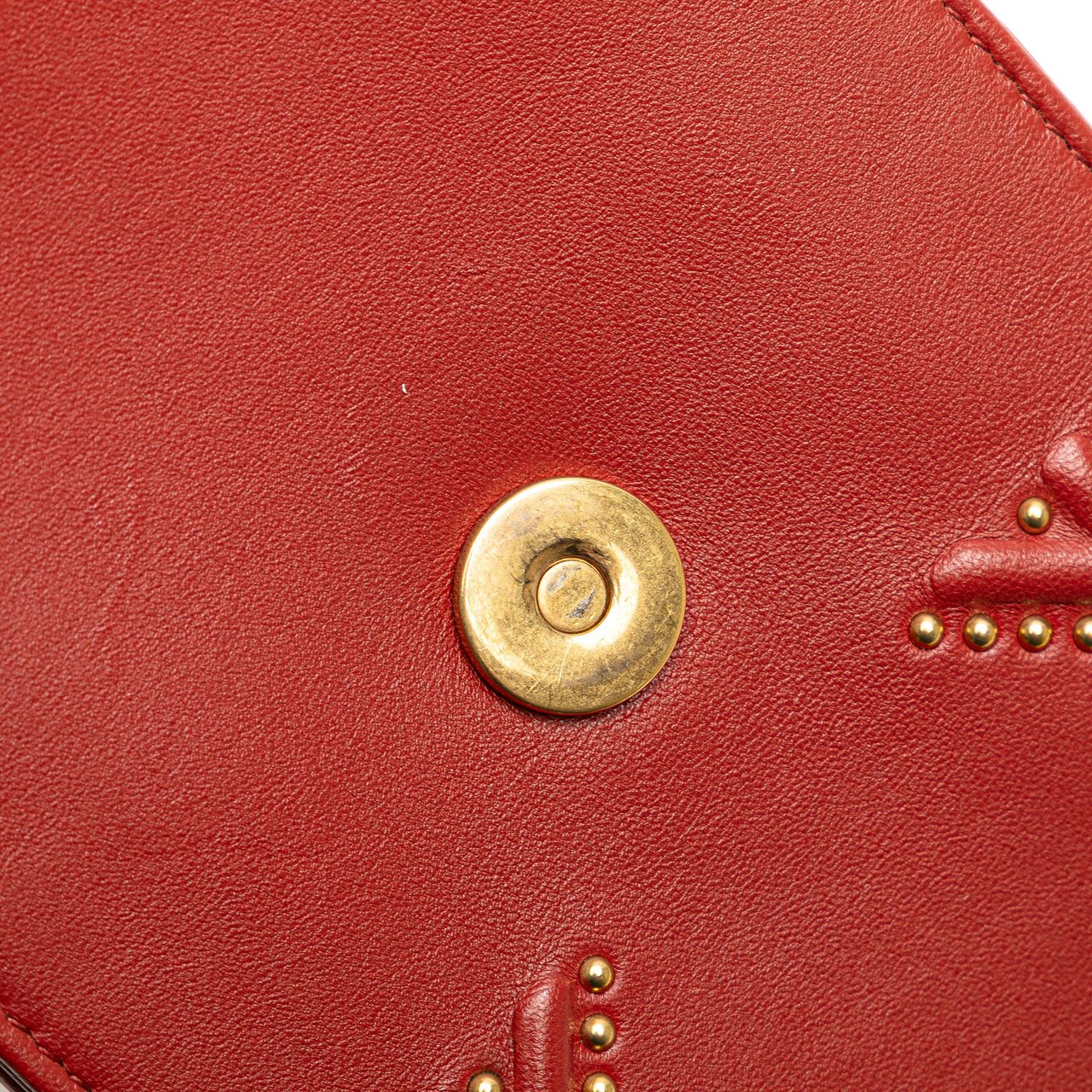 Dior Studded Lambskin Vertical Diorama Crossbody Rood