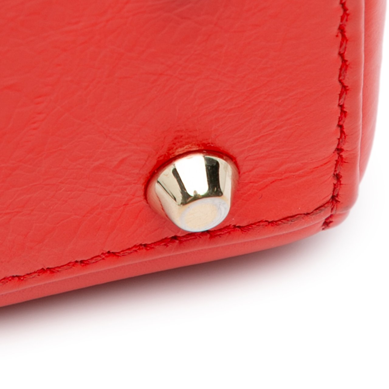 Dior Mini Calfskin Sequin Embellished Lady Dior Rood