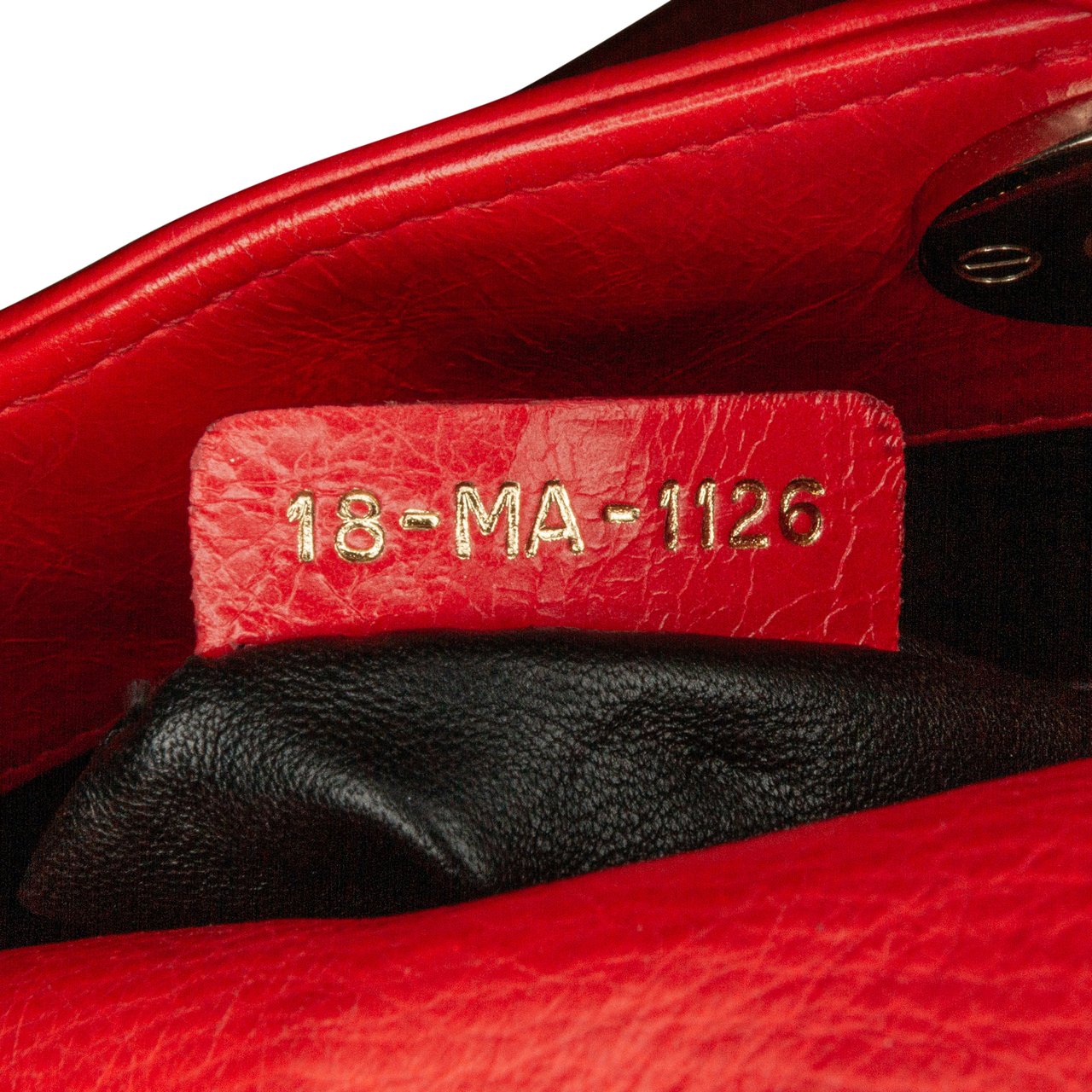 Dior Mini Calfskin Sequin Embellished Lady Dior Rood