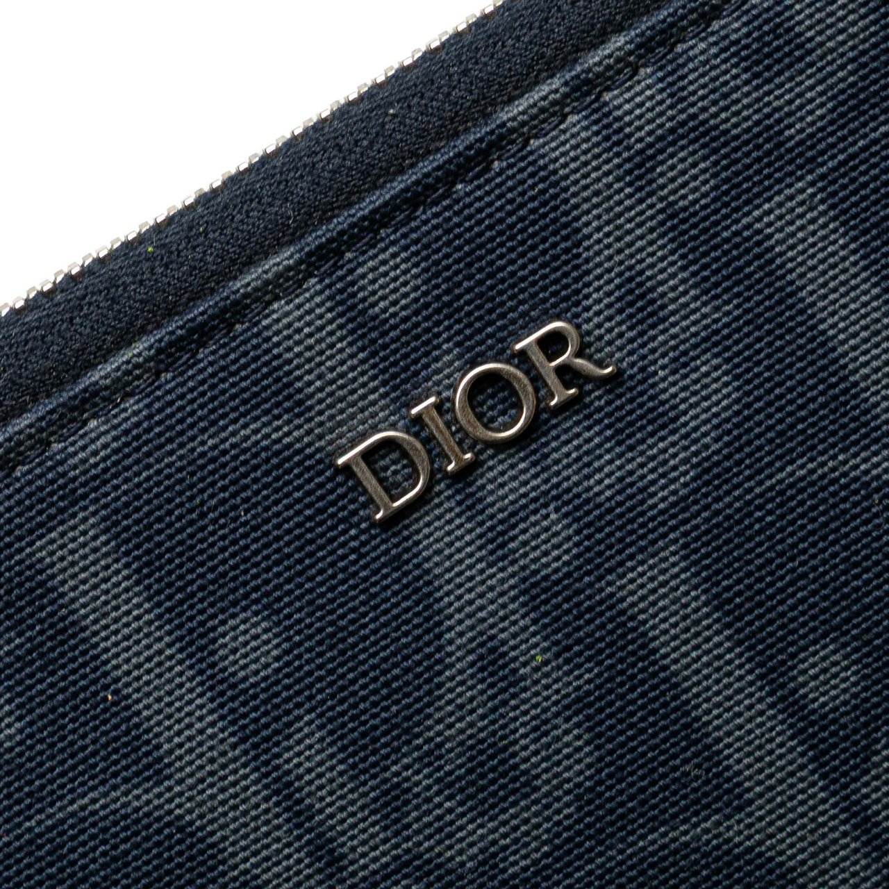 Dior Oblique Denim Tears A5 Flat Pouch Blauw