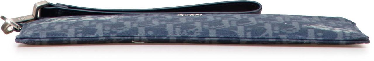 Dior Oblique Denim Tears A5 Flat Pouch Blauw