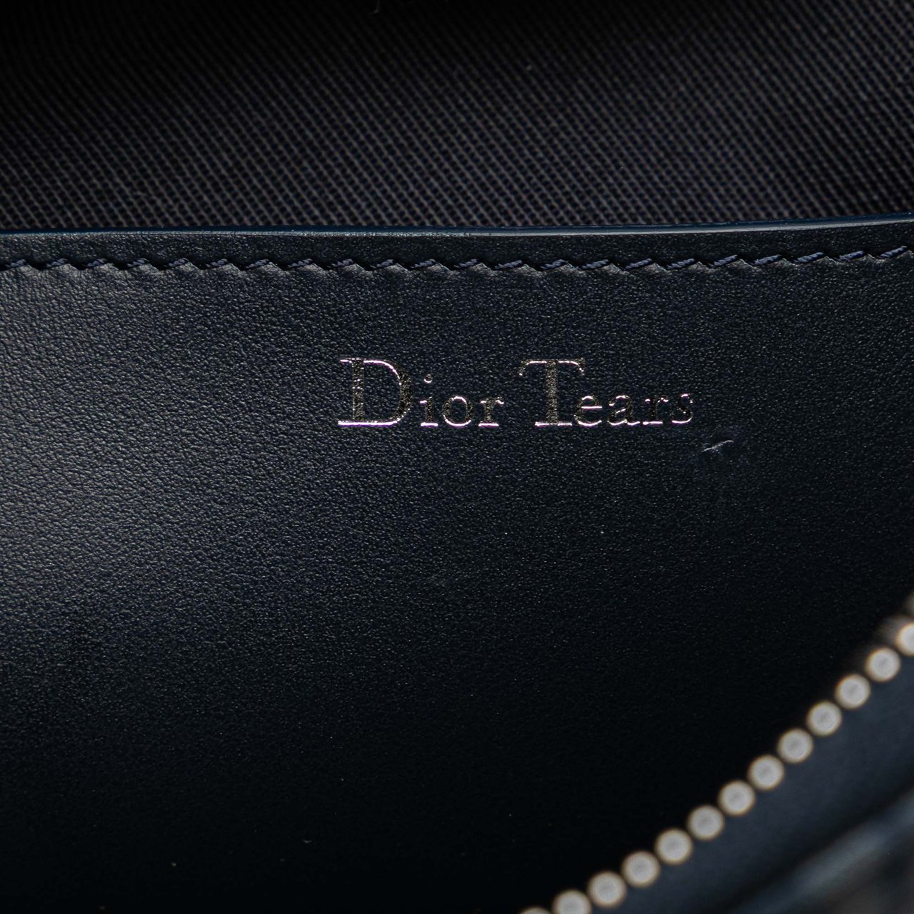 Dior Oblique Denim Tears A5 Flat Pouch Blauw