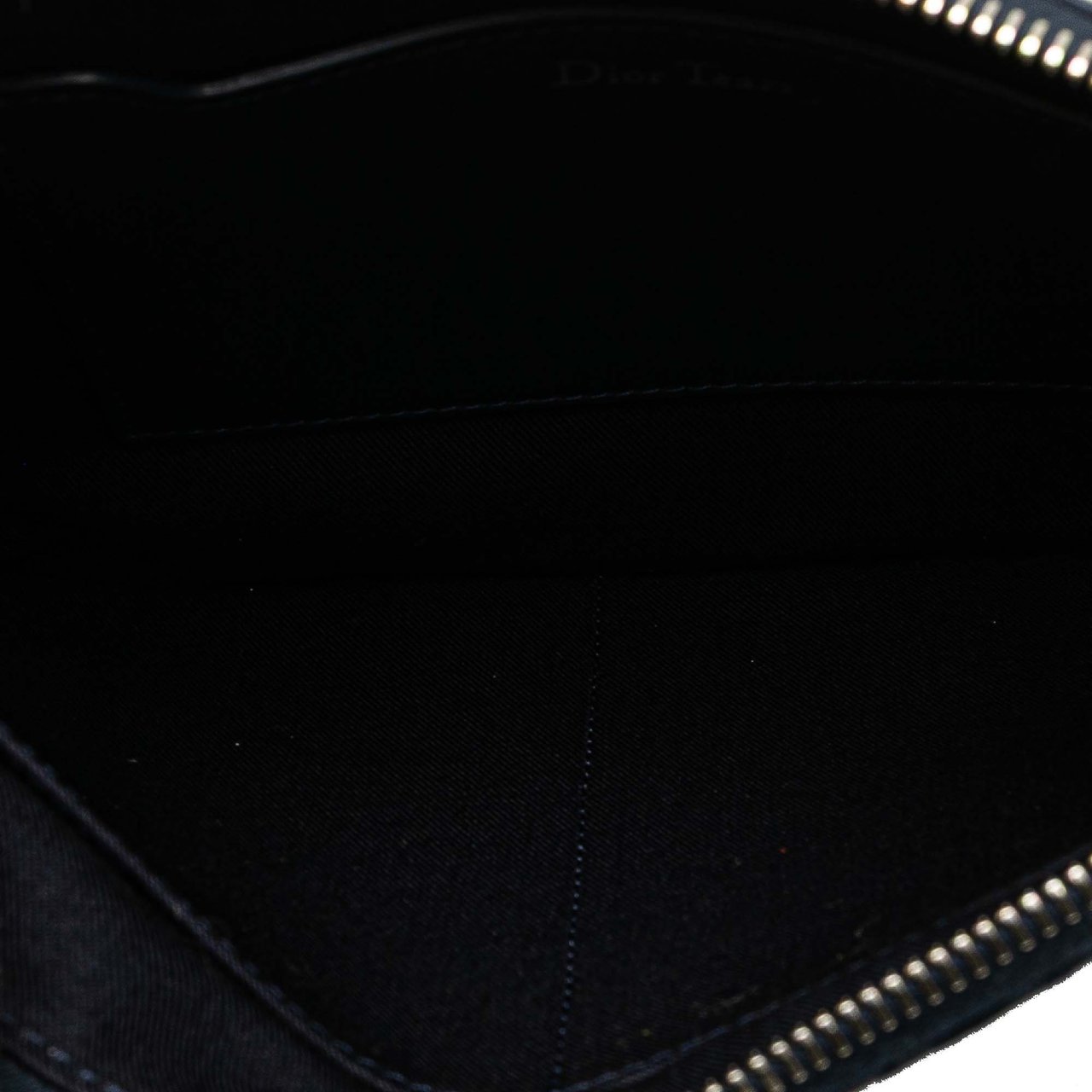 Dior Oblique Denim Tears A5 Flat Pouch Blauw