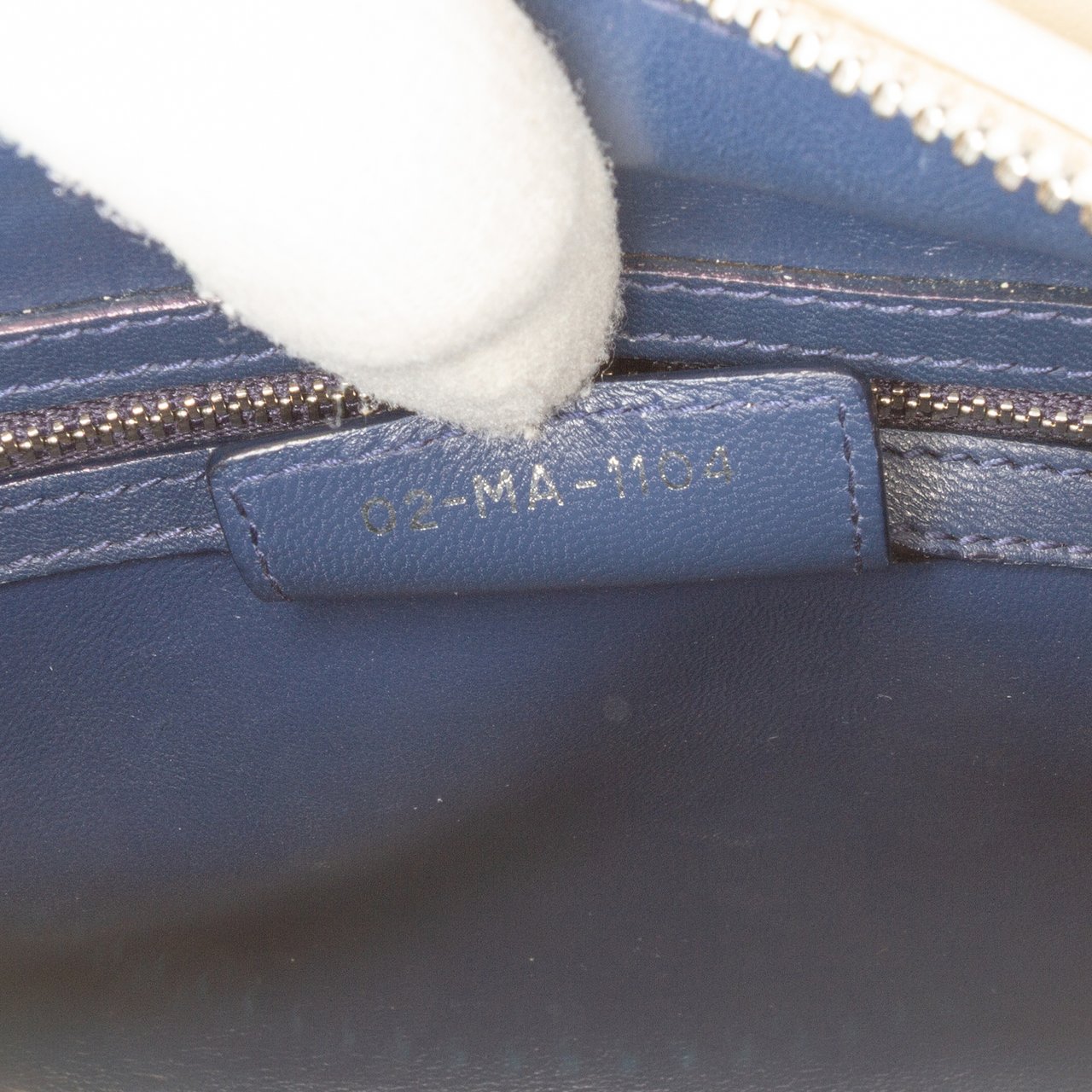 Dior Medium Tweed Lady Dior Blauw