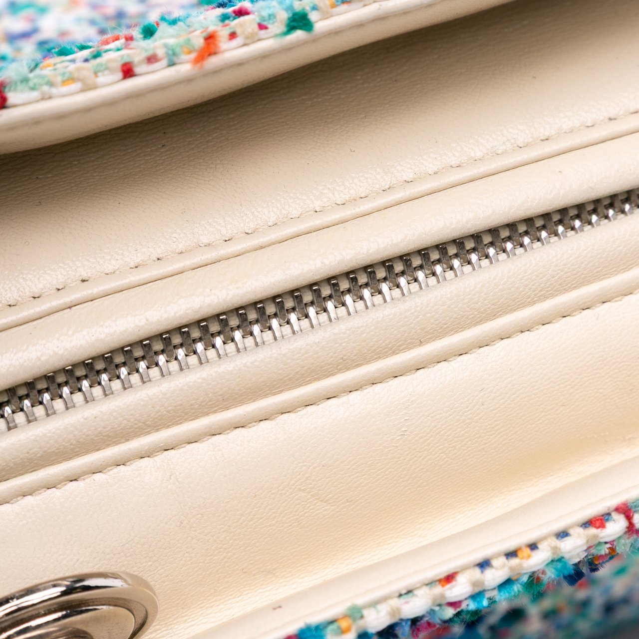 Dior Medium Tweed Lady Dior Blauw