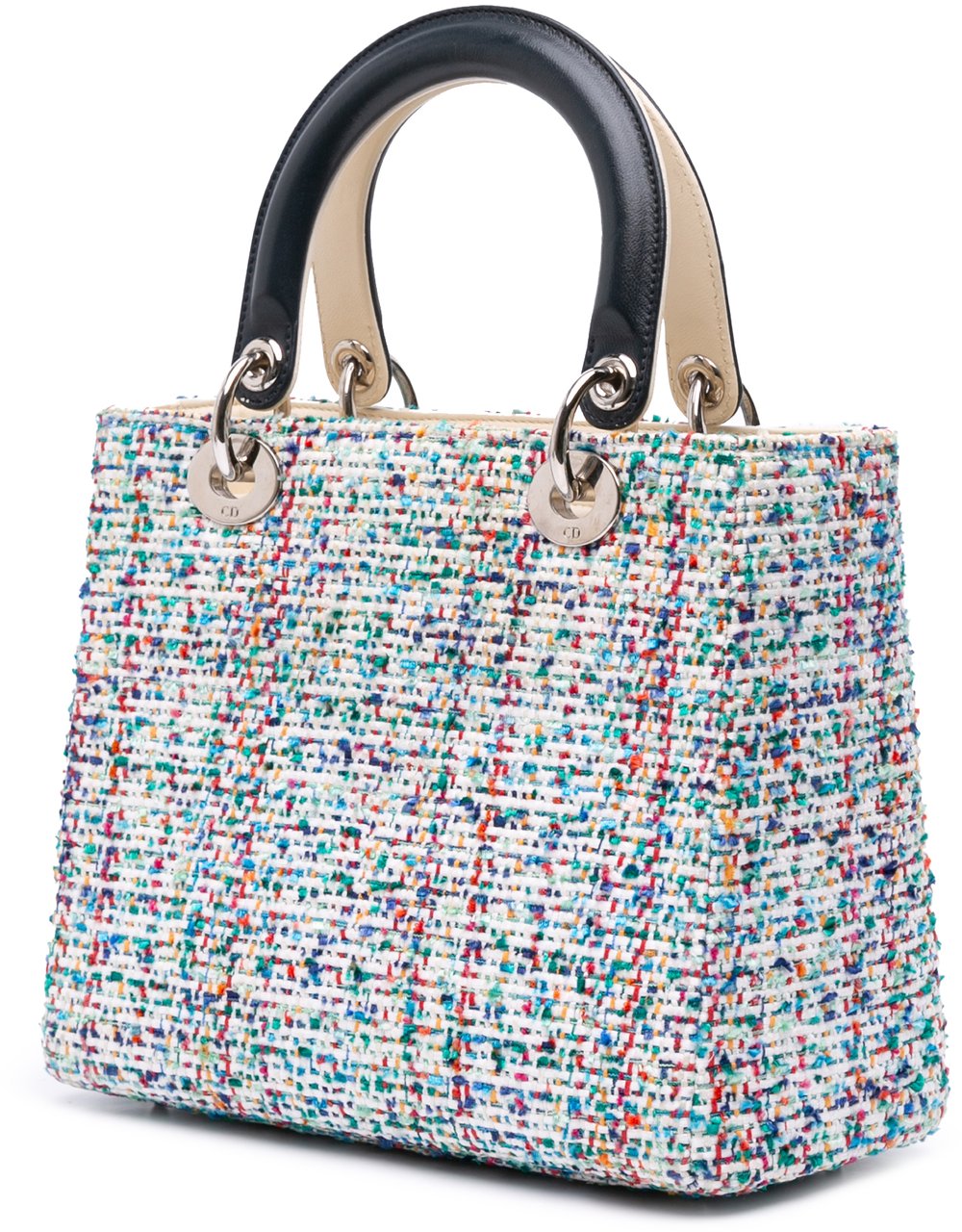 Dior Medium Tweed Lady Dior Blauw