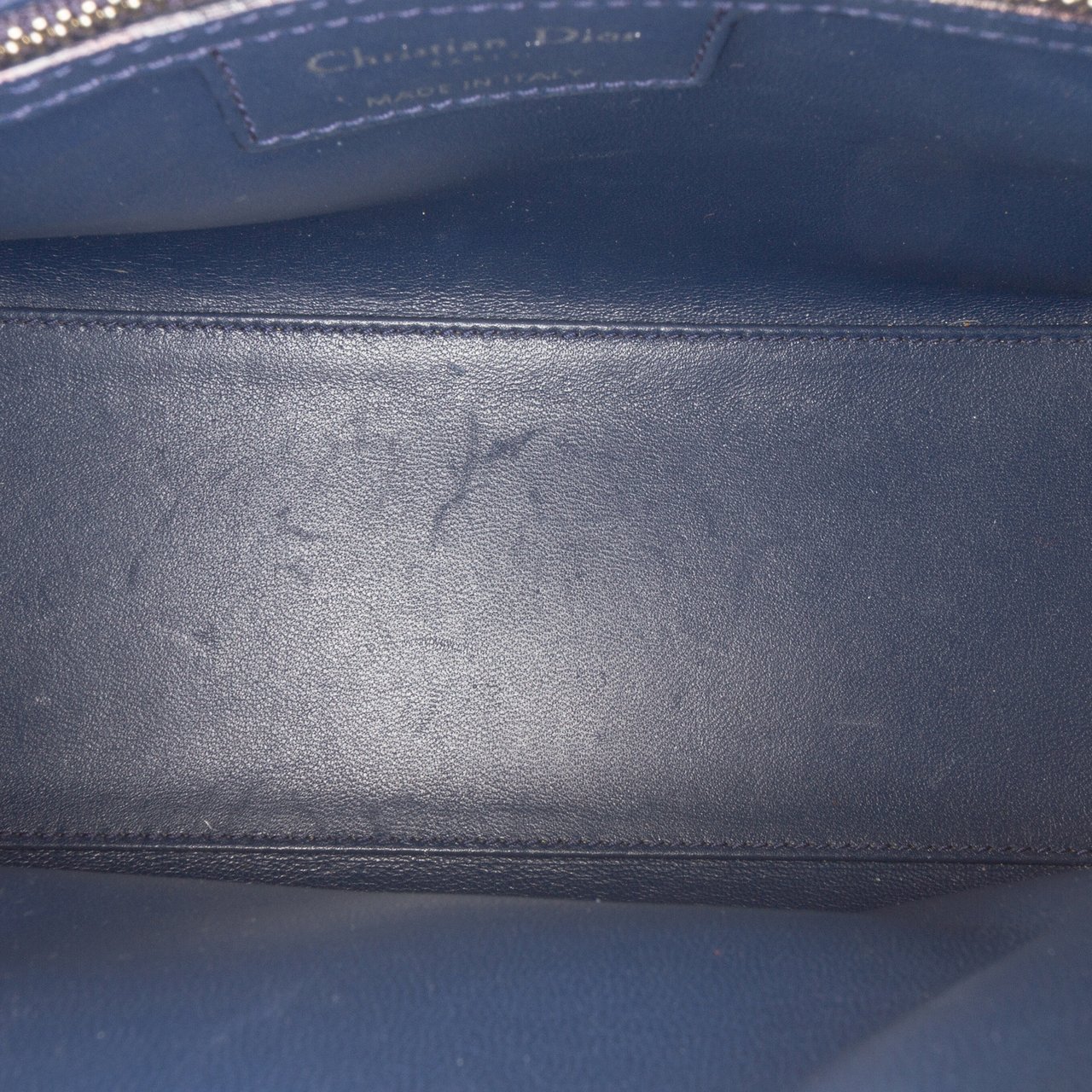 Dior Medium Tweed Lady Dior Blauw