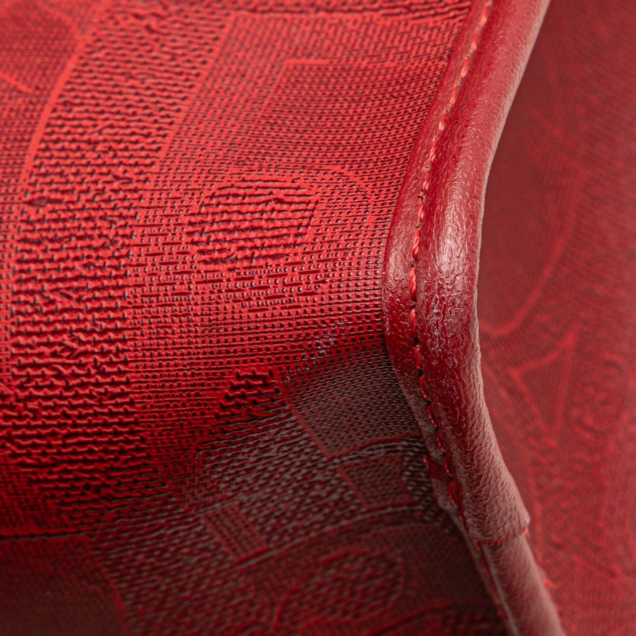 Dior Diorissimo Trotter Coated Canvas Clutch Rood