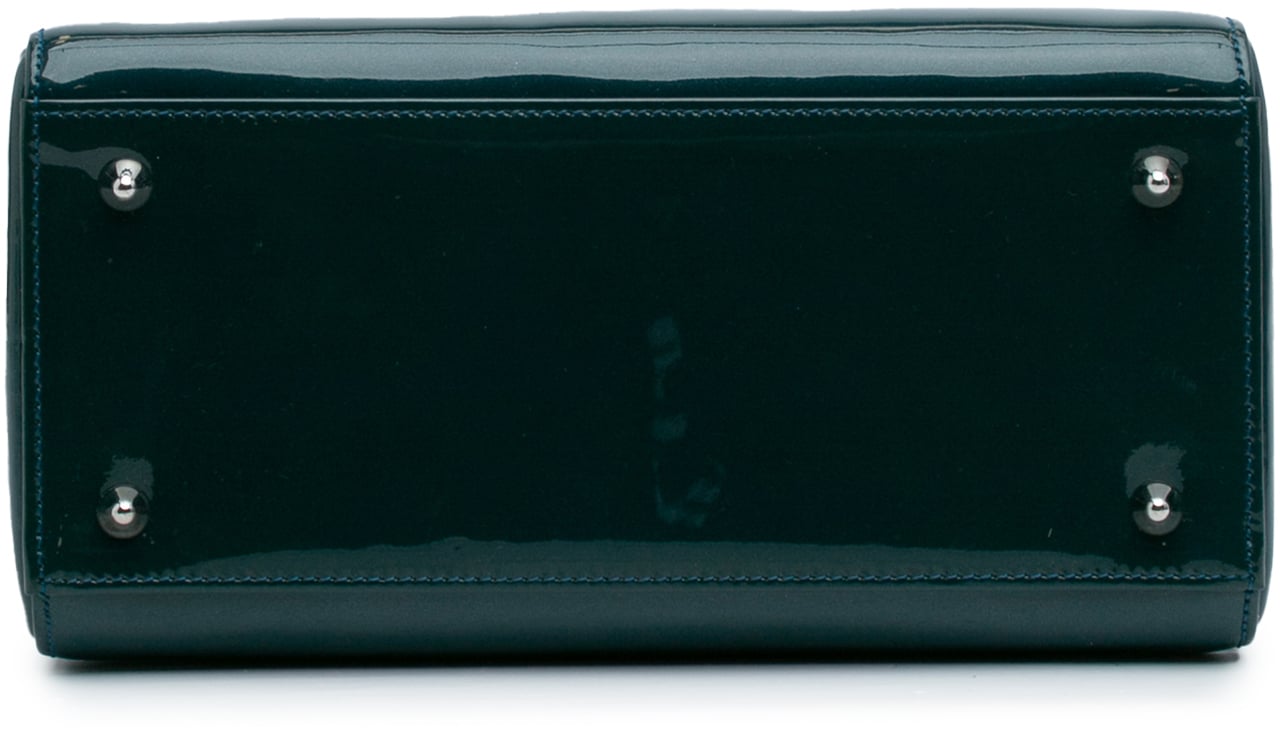 Dior Medium Patent Lady Dior Groen