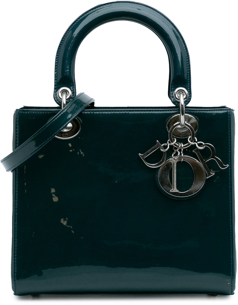 Dior Medium Patent Lady Dior Groen
