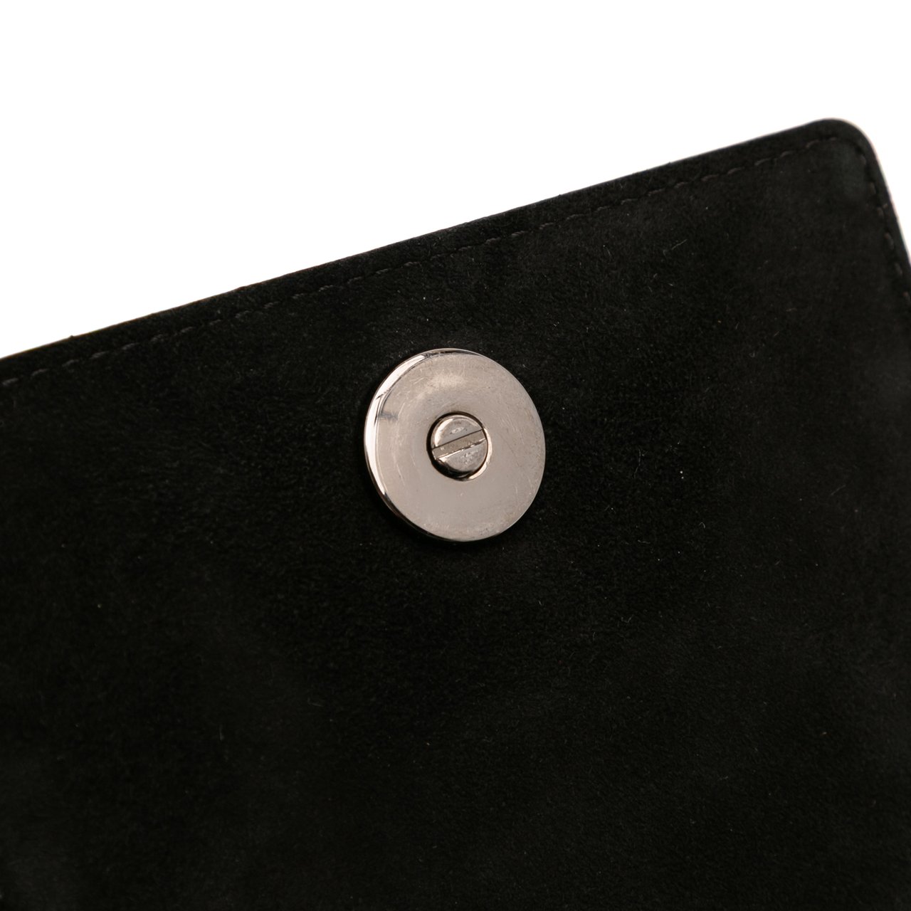 Dior Ultra Matte Calfskin Studded Vertical Diorama Zwart