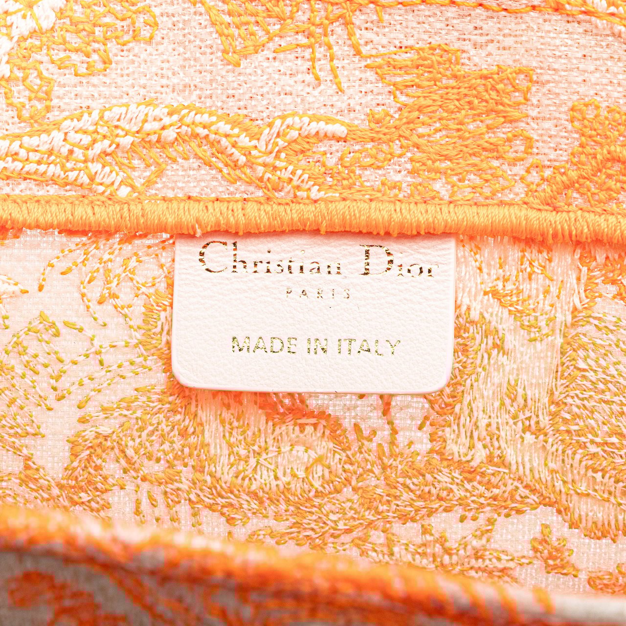 Dior Medium Toile de Jouy Book Tote Oranje