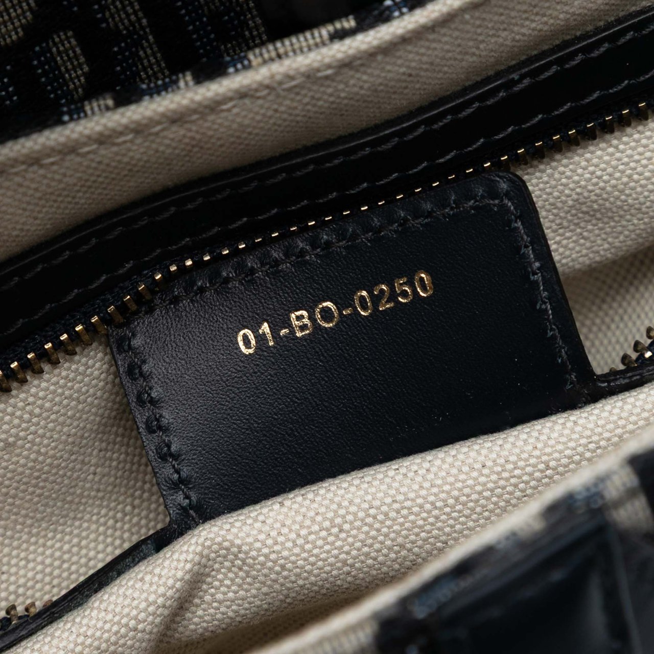 Dior Oblique Canvas Saddle Bag Blauw