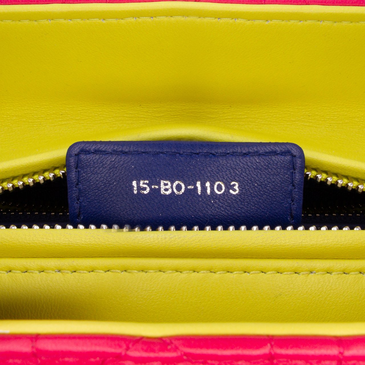 Dior Medium Tricolor Lambskin Cannage Lady Dior Roze