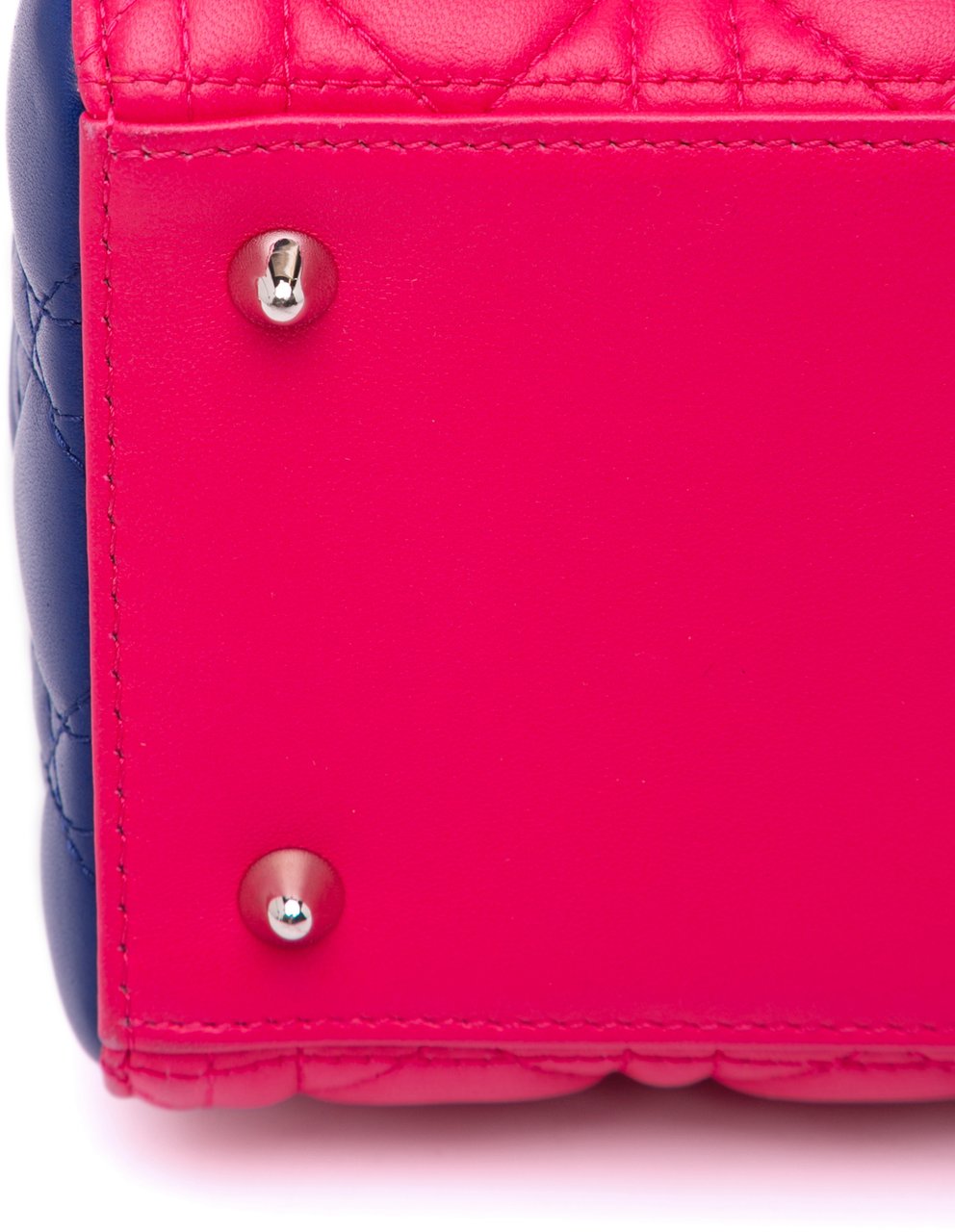 Dior Medium Tricolor Lambskin Cannage Lady Dior Roze