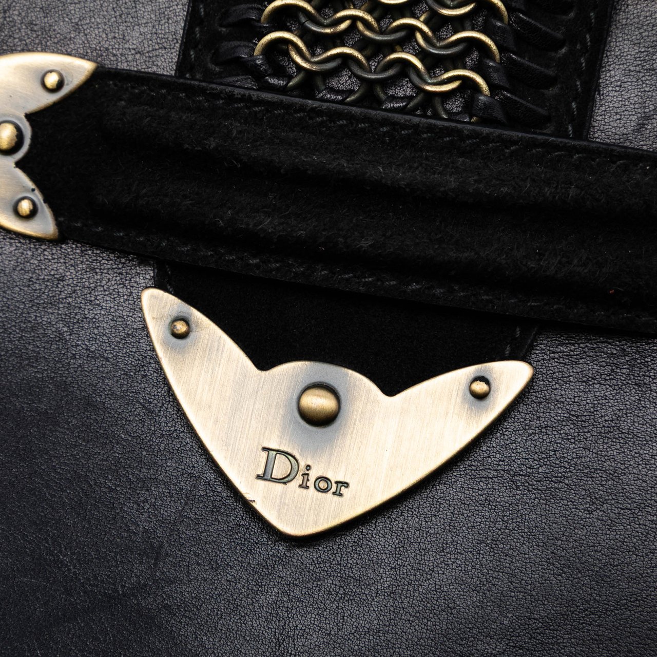 Dior Leather Jeanne Hobo Zwart