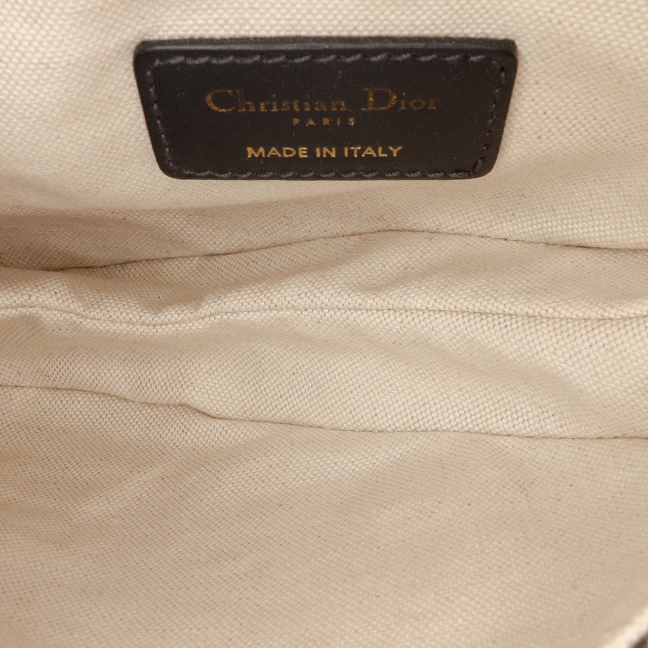 Dior Mini Oblique Canvas Saddle Bag Blauw