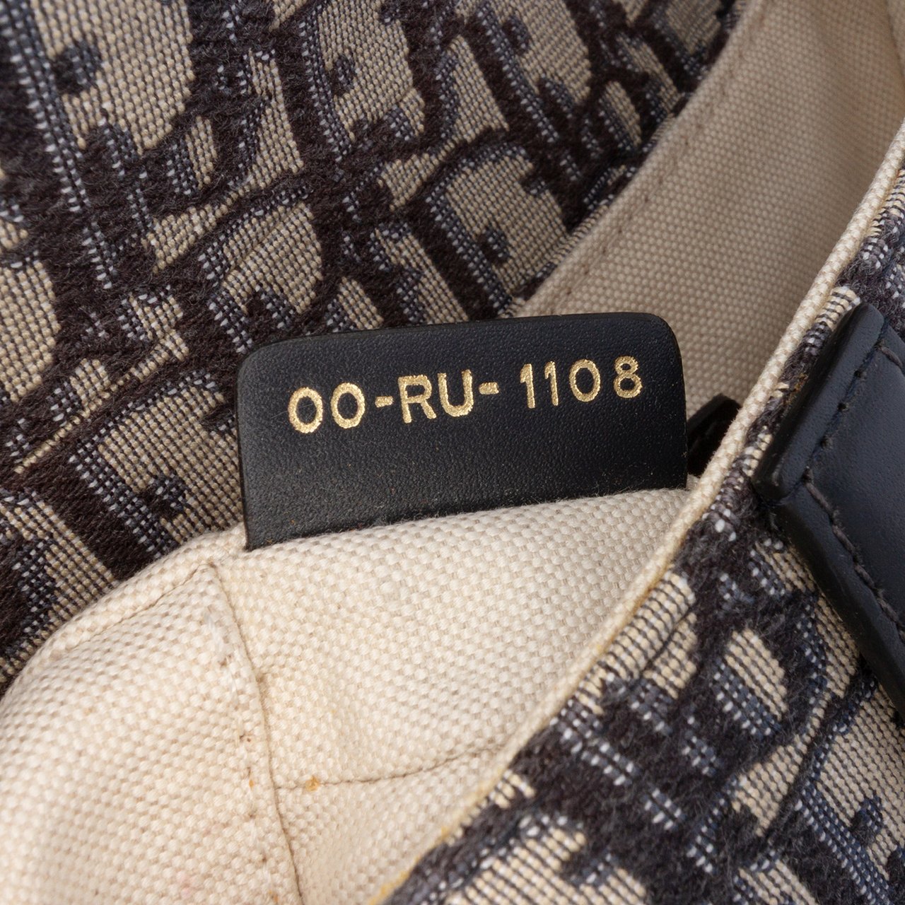 Dior Mini Oblique Canvas Saddle Bag Blauw
