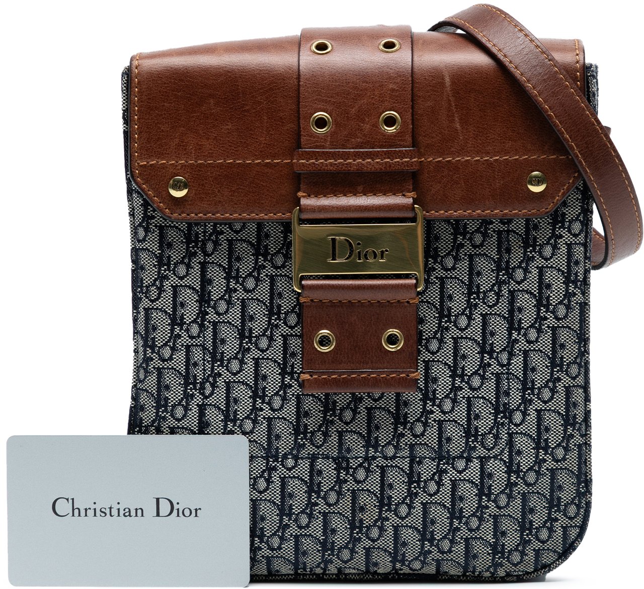 Dior Diorissimo Trotter Canvas Street Chic Crossbody Blauw