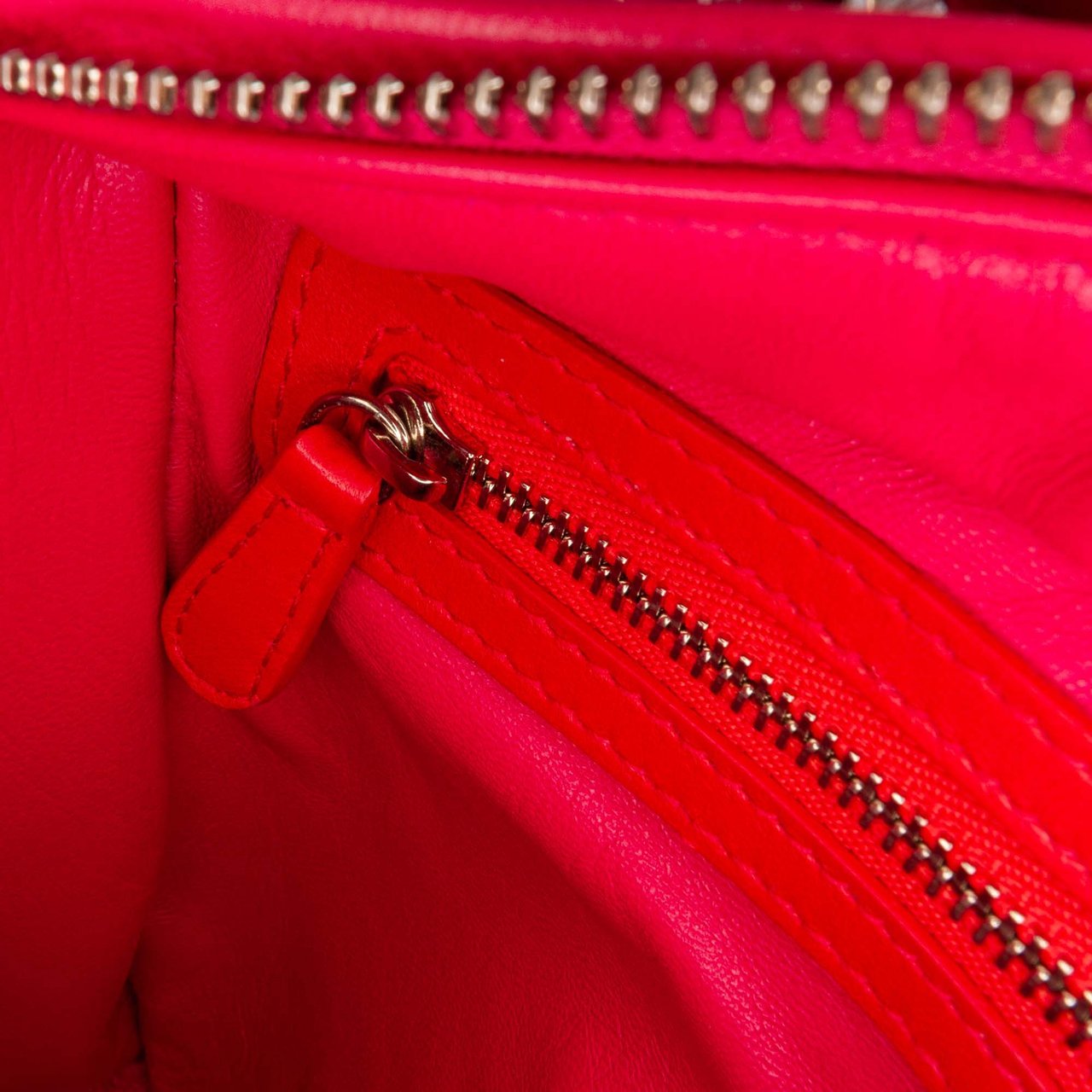 Dior Medium Bicolor Lambskin Cannage Lady Dior Oranje