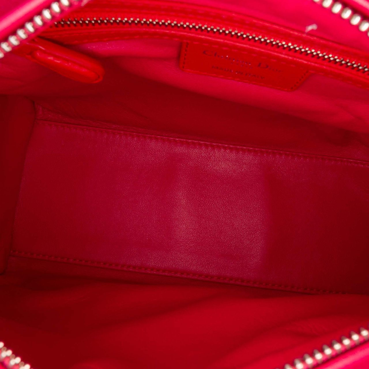 Dior Medium Bicolor Lambskin Cannage Lady Dior Oranje