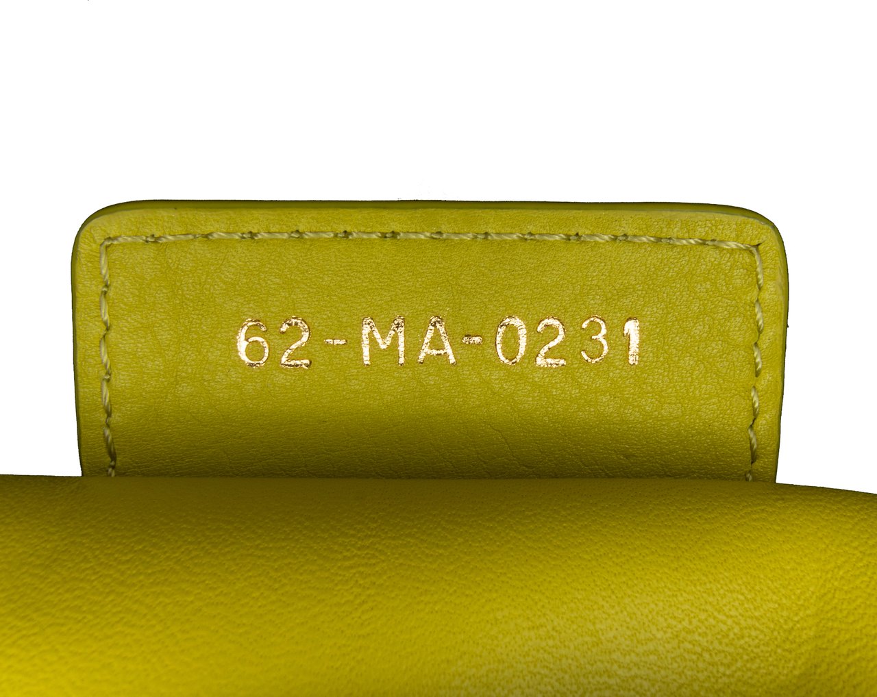 Dior Small Calfskin Cannage Caro Bag Geel