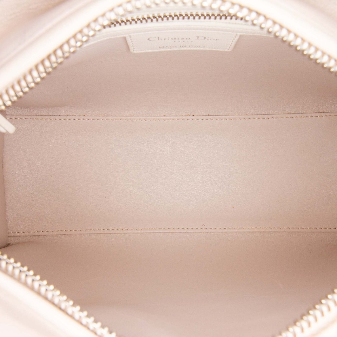 Dior Medium Bicolor Lambskin Macrocannage Stitched Lady Dior Roze