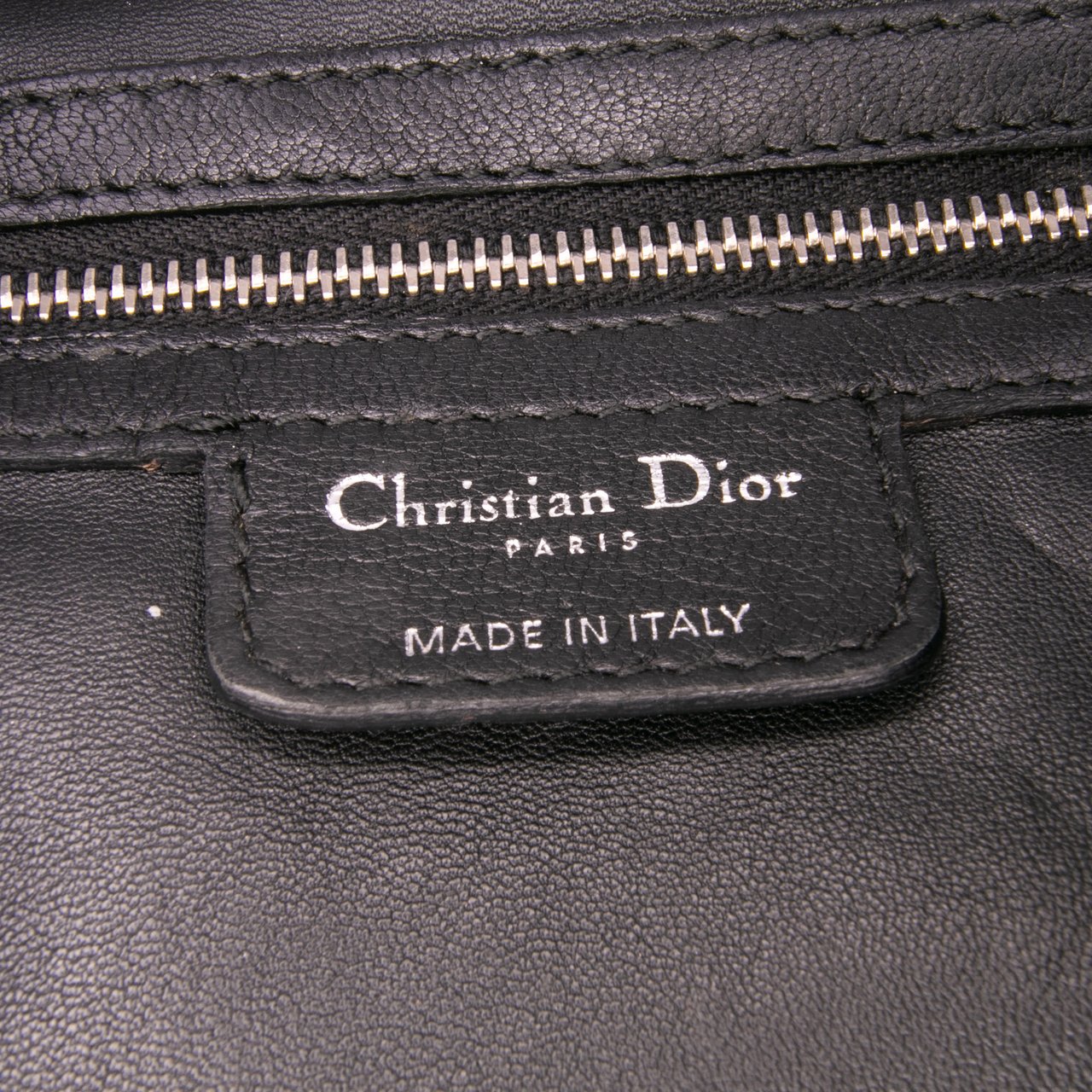 Dior Large Woven Lambskin Lady Dior Soft Shopping Tote Zwart