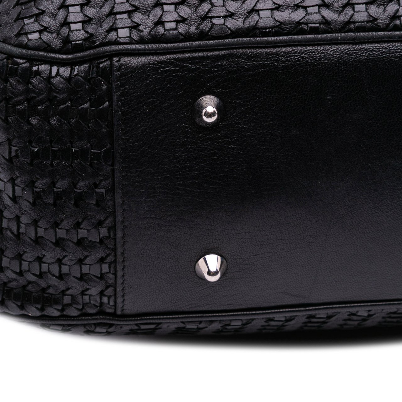 Dior Large Woven Lambskin Lady Dior Soft Shopping Tote Zwart