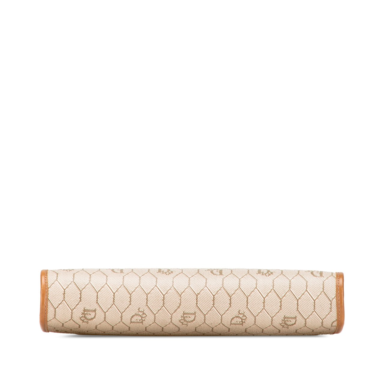 Dior Honeycomb Coated Canvas Clutch Bruin