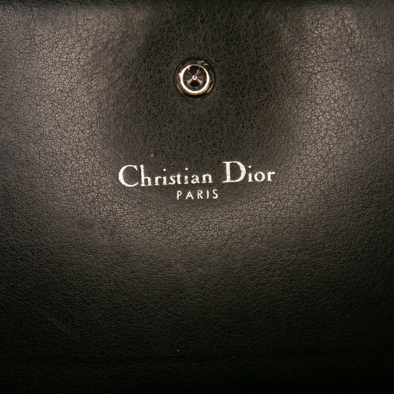 Dior Patent Diorama Croisiere Wallet On Chain Zwart