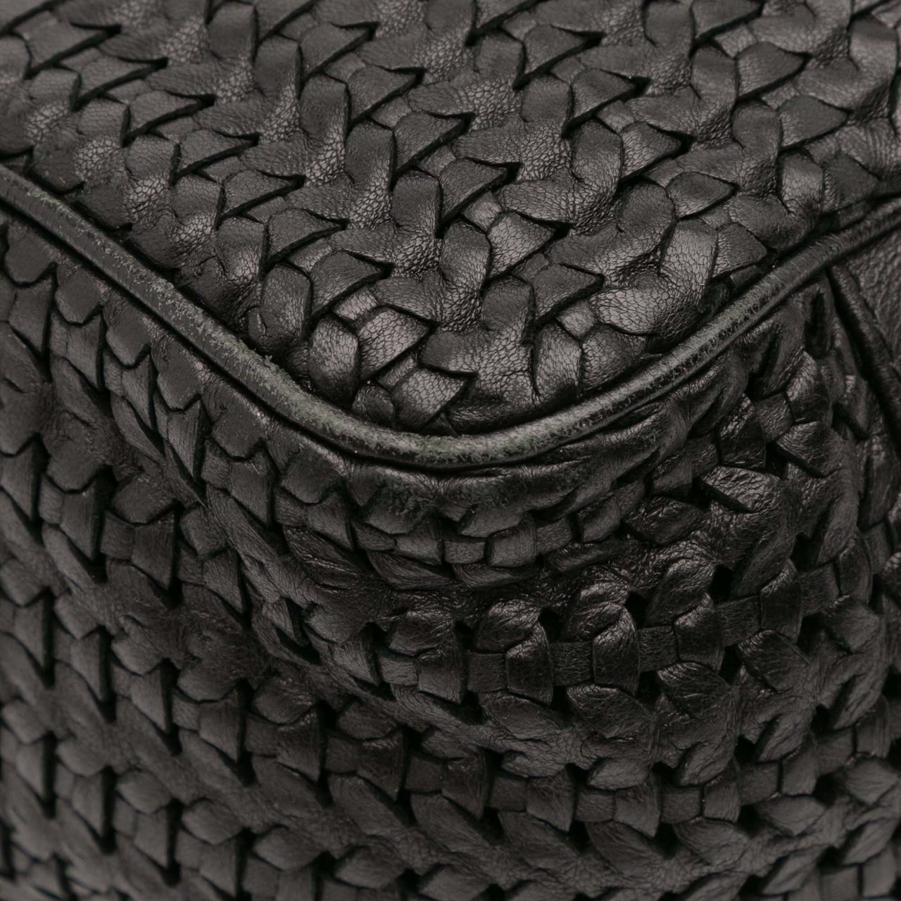 Dior Large Woven Lambskin Lady Dior Soft Shopping Tote Zwart