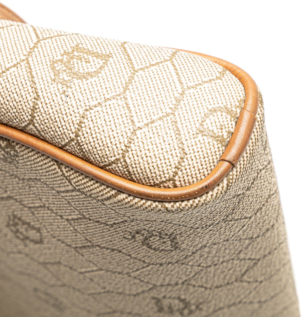 Dior Honeycomb Coated Canvas Crossbody Bruin