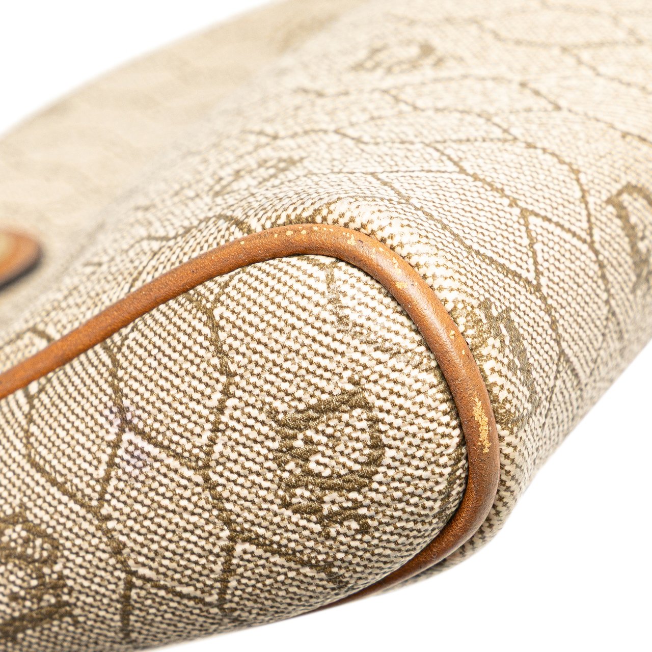 Dior Honeycomb Coated Canvas Crossbody Bruin