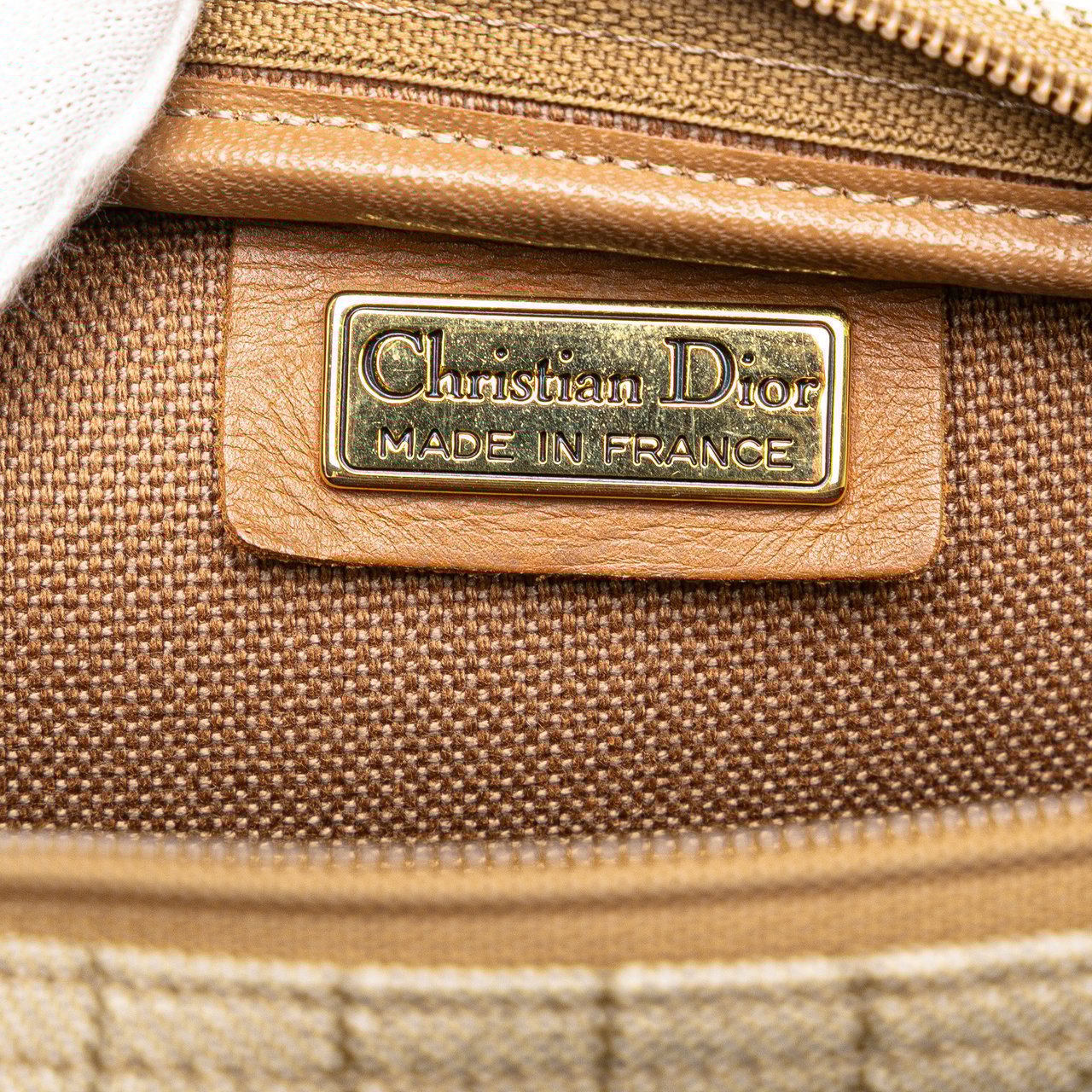 Dior Honeycomb Coated Canvas Crossbody Bruin