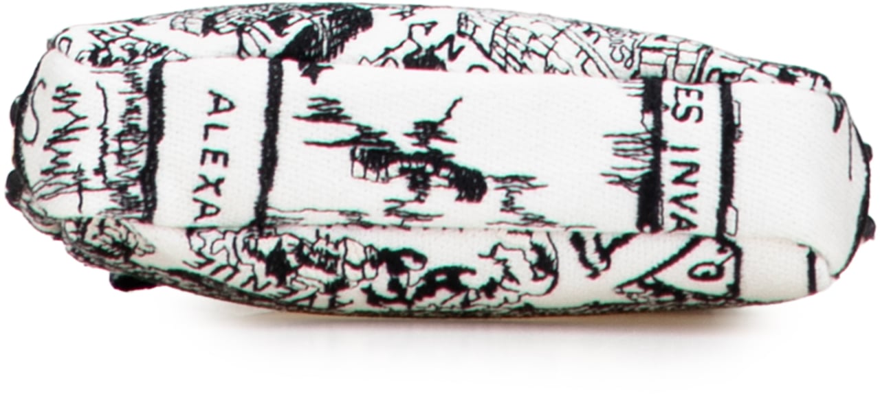 Dior Canvas Embroidered Plan De Paris Cosmetic Pouch Wit