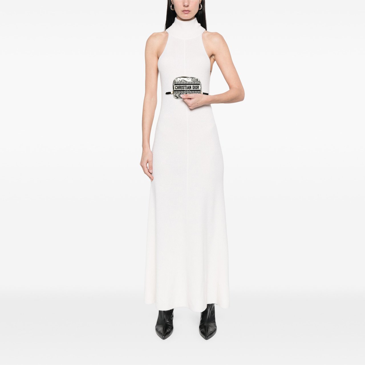 Dior Canvas Embroidered Plan De Paris Cosmetic Pouch Wit