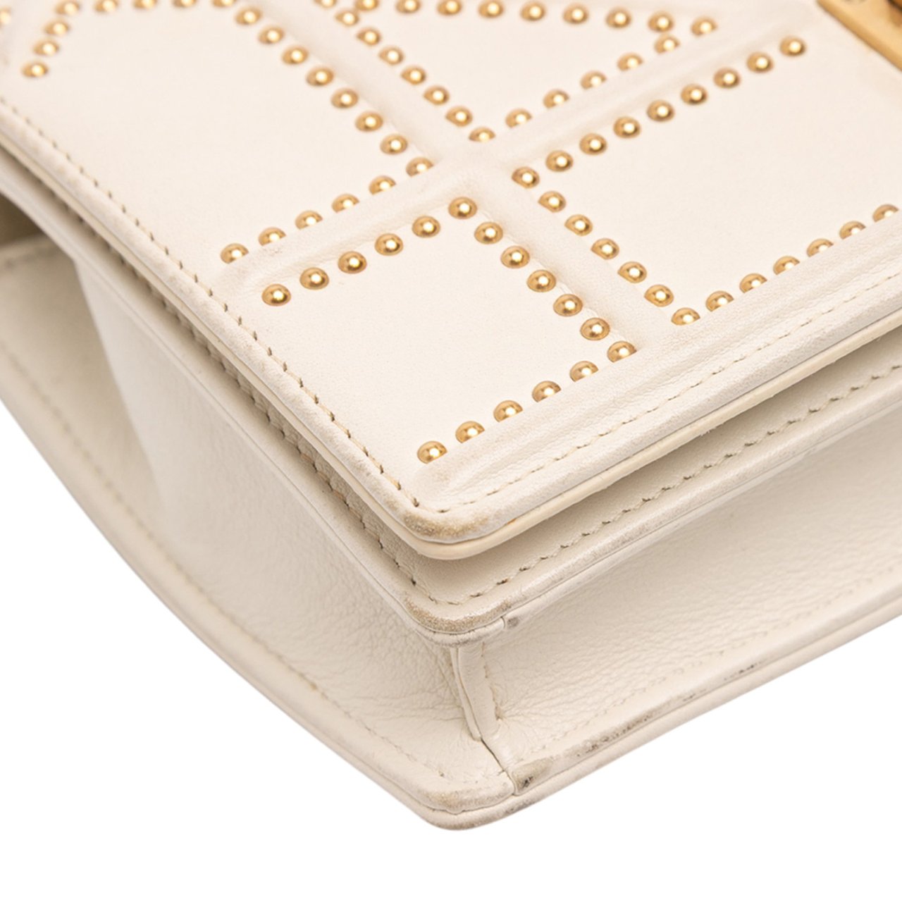 Dior Studded Lambskin Diorama Wallet on Chain Wit