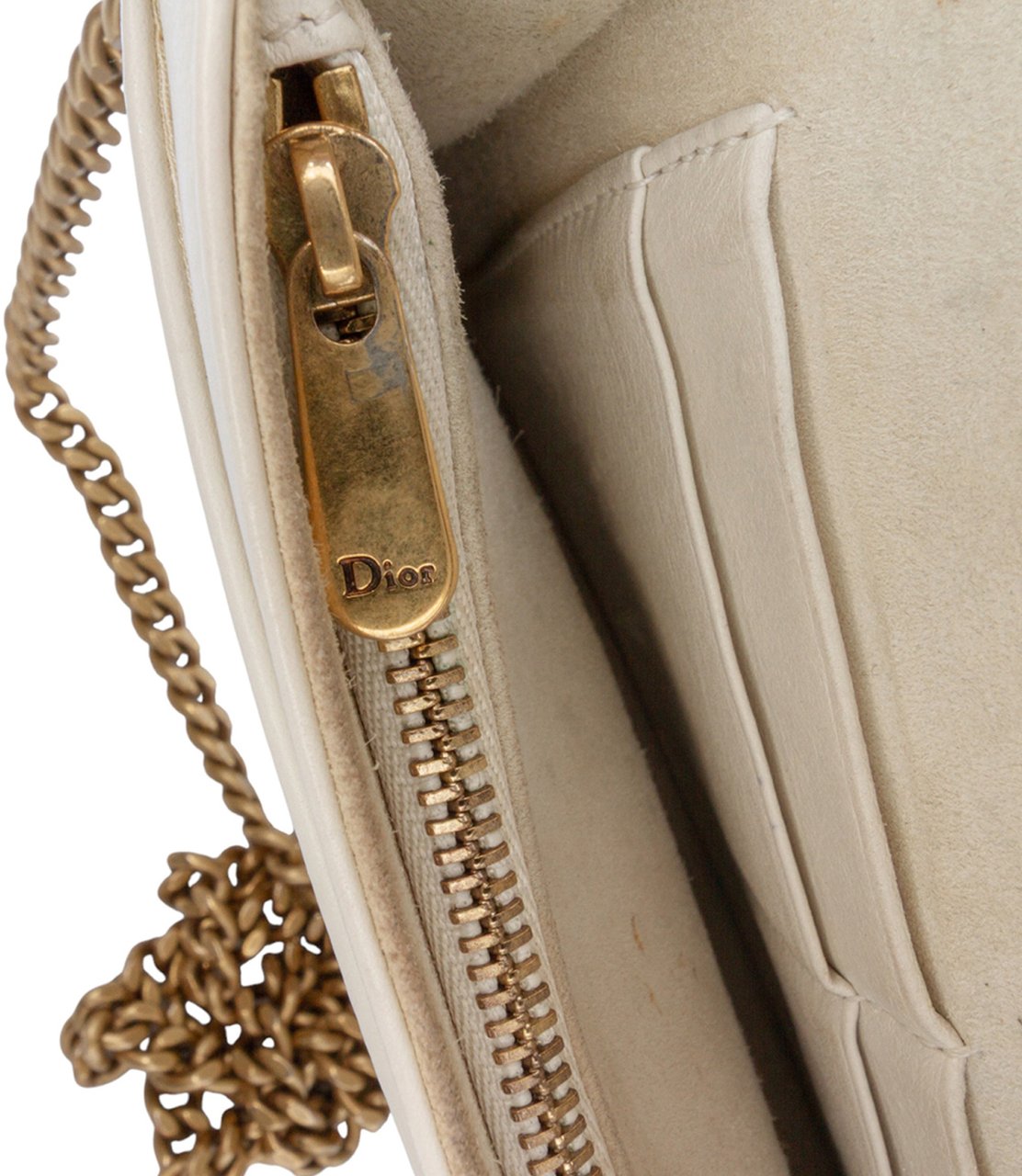 Dior Studded Lambskin Diorama Wallet on Chain Wit
