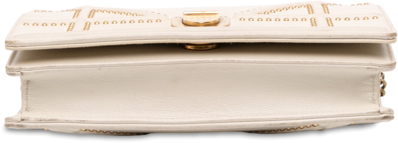 Dior Studded Lambskin Diorama Wallet on Chain Wit