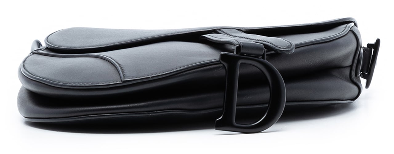 Dior Ultra Matte Calfskin Saddle Bag Zwart