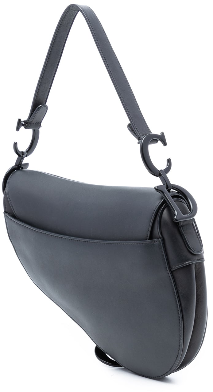 Dior Ultra Matte Calfskin Saddle Bag Zwart